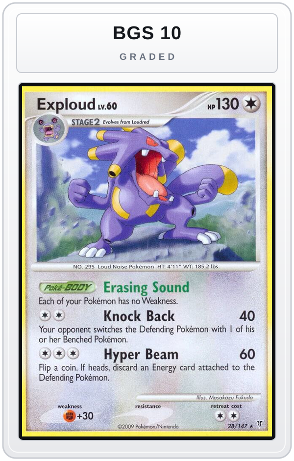 Graded - Exploud — BGS 10 graded overlay