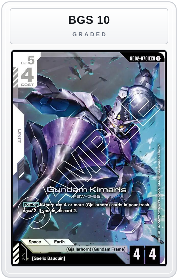 Graded - Gundam Kimaris — BGS 10 graded overlay
