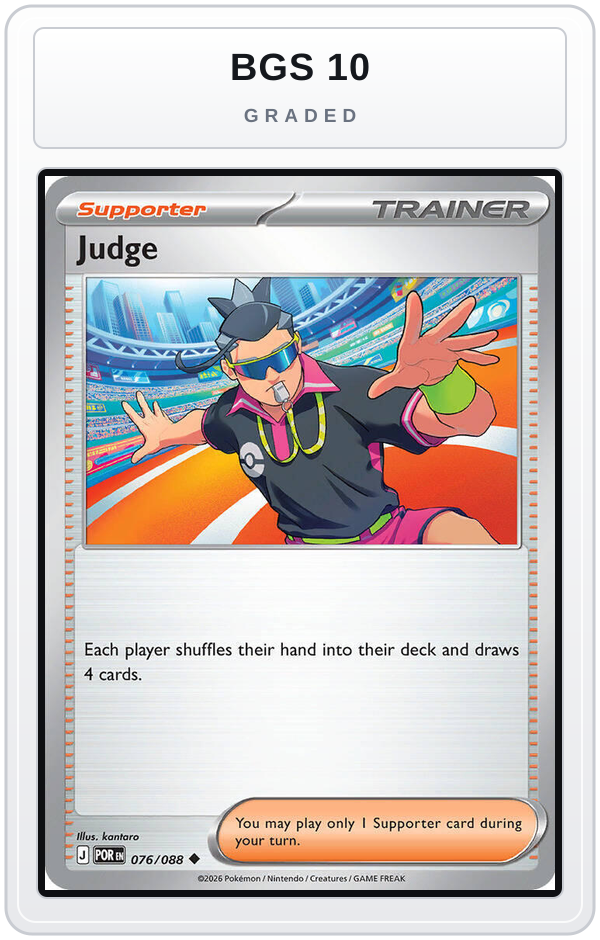 Graded - Judge — BGS 10 graded overlay