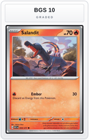 Graded - Salandit — BGS 10 graded overlay