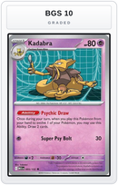 Graded - Kadabra — BGS 10 graded overlay
