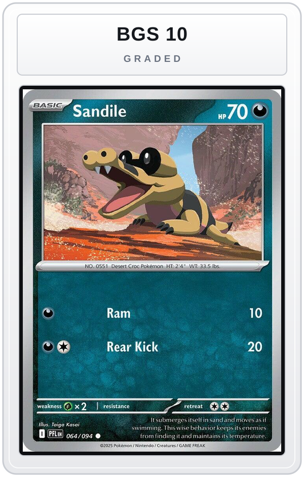 Graded - Sandile — BGS 10 graded overlay