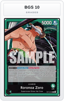 Graded - Roronoa Zoro (020) — BGS 10 graded overlay
