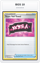 Graded - Team Yell Towel — BGS 10 graded overlay