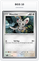 Graded - Minccino — BGS 10 graded overlay