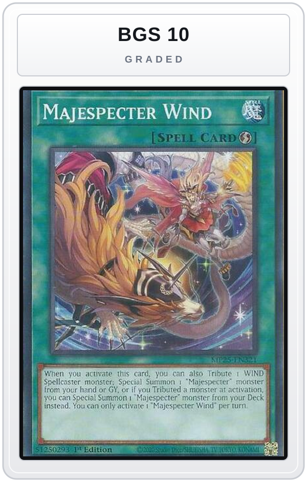 Graded - Majespecter Wind — BGS 10 graded overlay