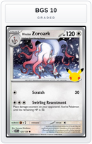Graded - Hisuian Zoroark — BGS 10 graded overlay