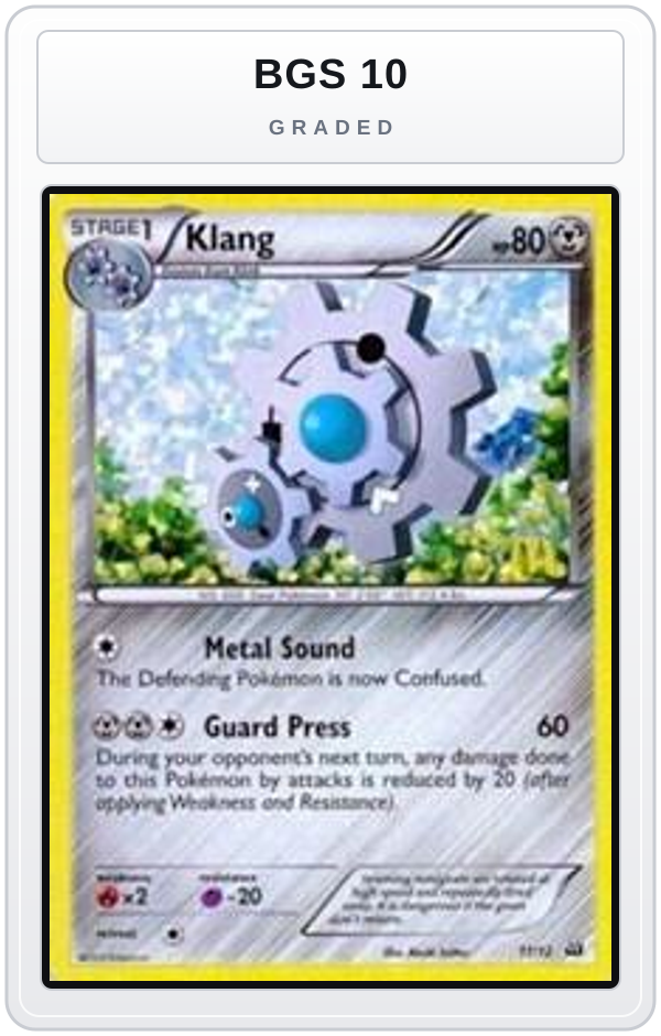 Graded - Klang - 11/12 — BGS 10 graded overlay