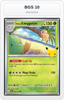 Graded - Alolan Exeggutor - 002/128 — BGS 10 graded overlay