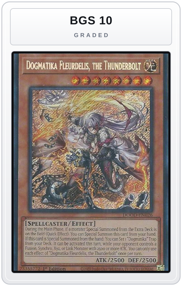 Graded - Dogmatika Fleurdelis, the Thunderbolt — BGS 10 graded overlay