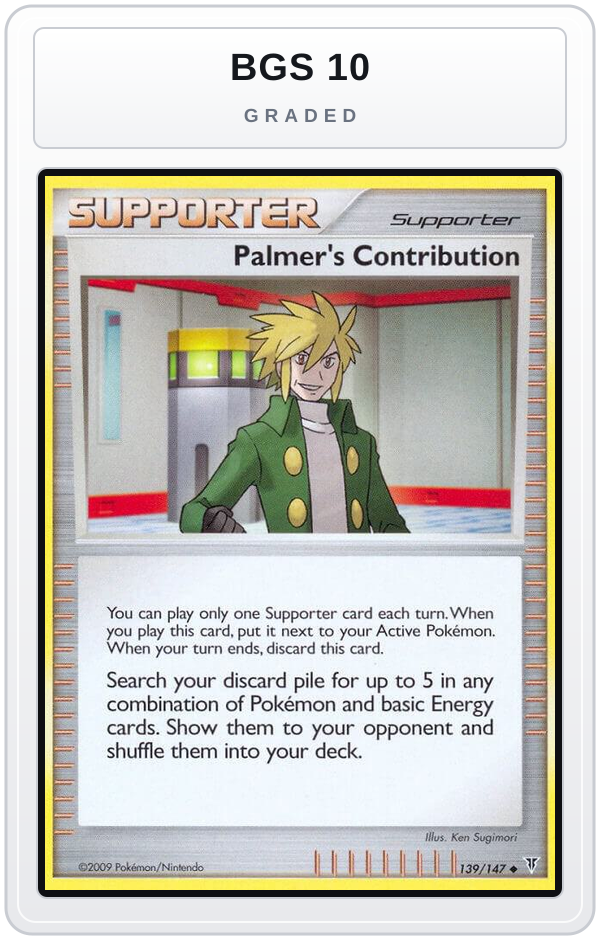 Graded - Palmer's Contribution — BGS 10 graded overlay