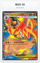 Graded - Mega Emboar ex - 031/217 — BGS 10 graded overlay