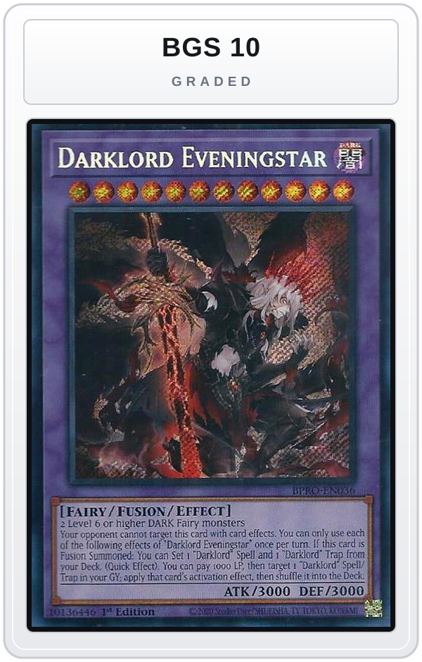 Graded - Darklord Eveningstar — BGS 10 graded overlay