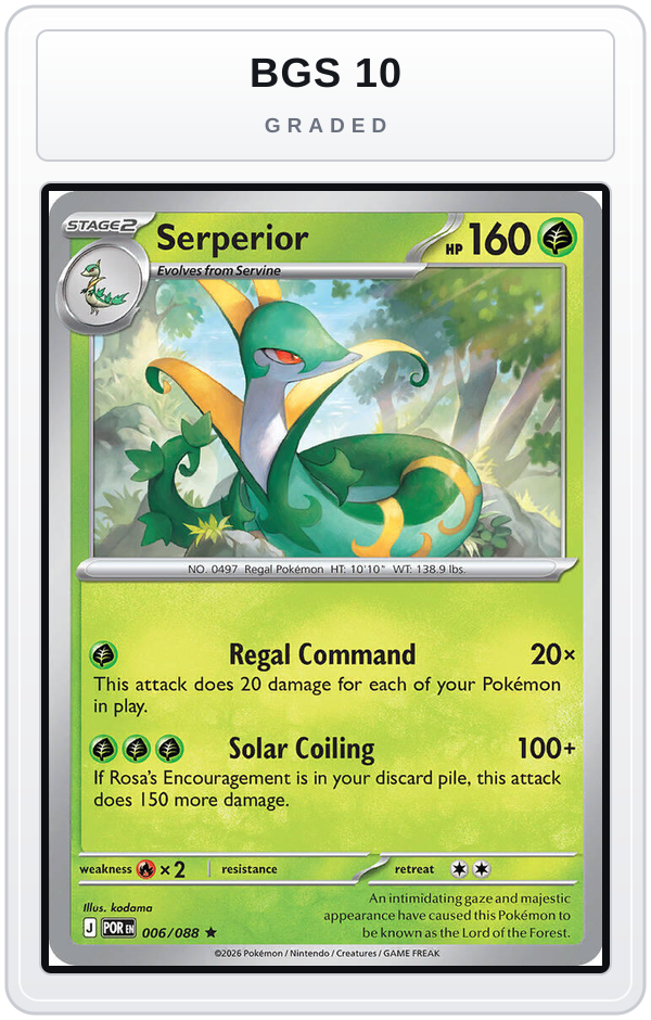 Graded - Serperior — BGS 10 graded overlay