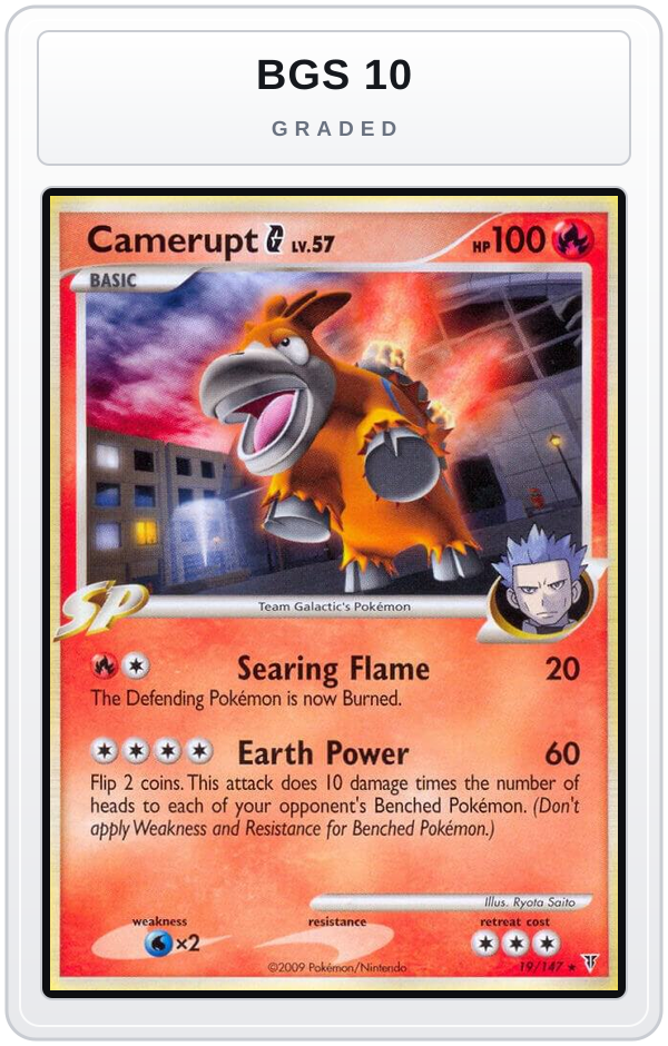 Graded - Camerupt G — BGS 10 graded overlay