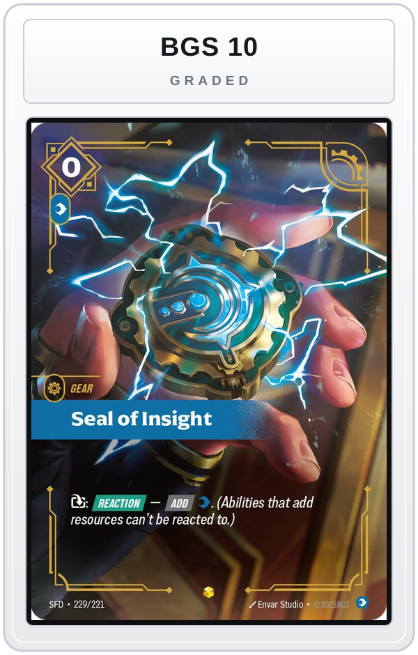 Graded - Seal of Insight (Overnumbered) — BGS 10 graded overlay