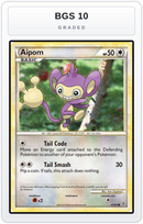 Graded - Aipom — BGS 10 graded overlay