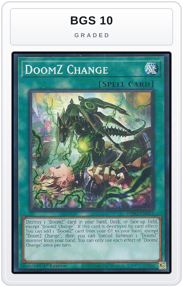 Graded - DoomZ Change — BGS 10 graded overlay