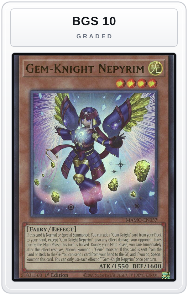 Graded - Gem-Knight Nepyrim — BGS 10 graded overlay