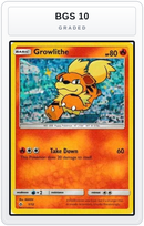 Graded - Growlithe - 1/12 — BGS 10 graded overlay