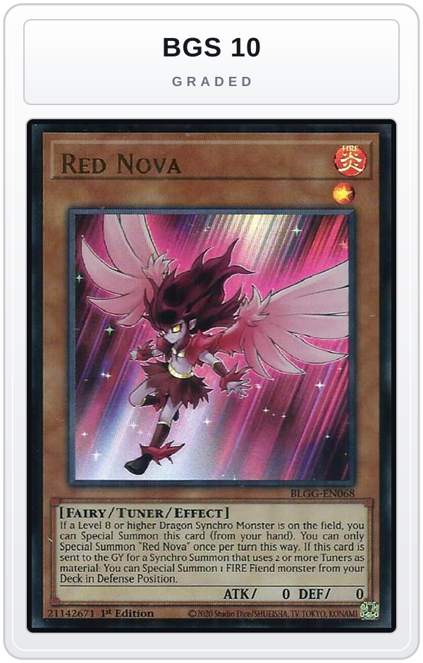 Graded - Red Nova — BGS 10 graded overlay