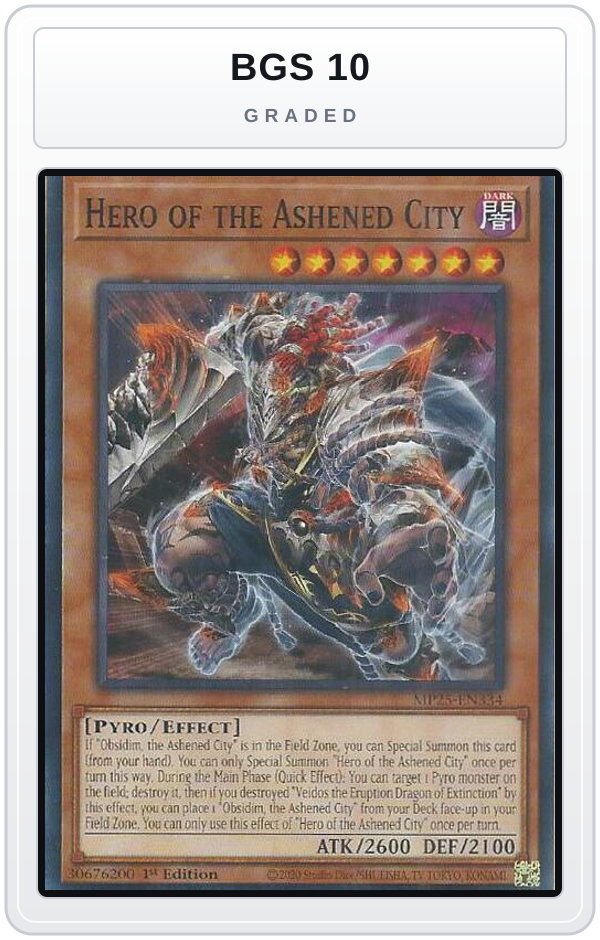 Graded - Hero of the Ashened City — BGS 10 graded overlay