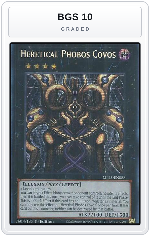 Graded - Heretical Phobos Covos — BGS 10 graded overlay