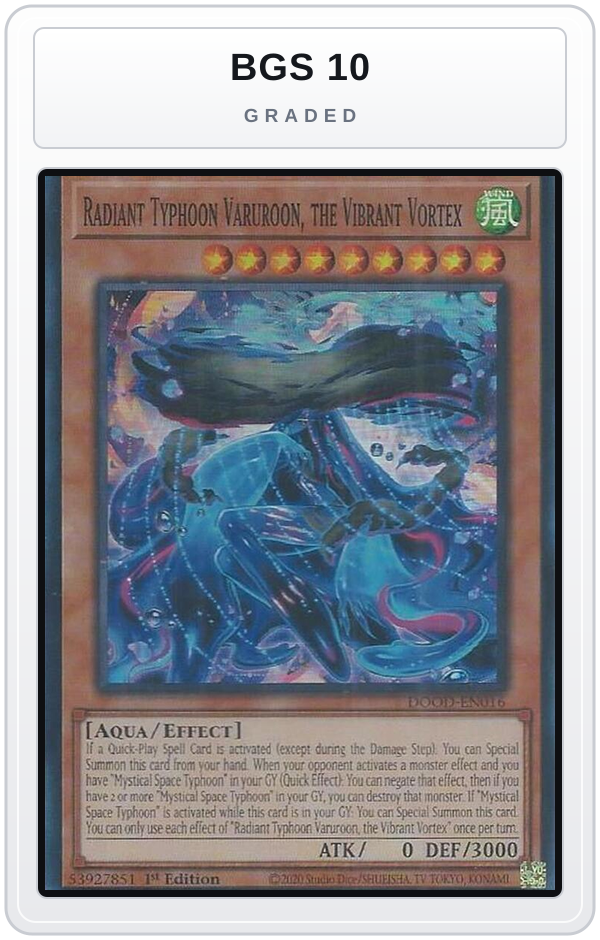 Graded - Radiant Typhoon Varuroon, the Vibrant Vortex — BGS 10 graded overlay