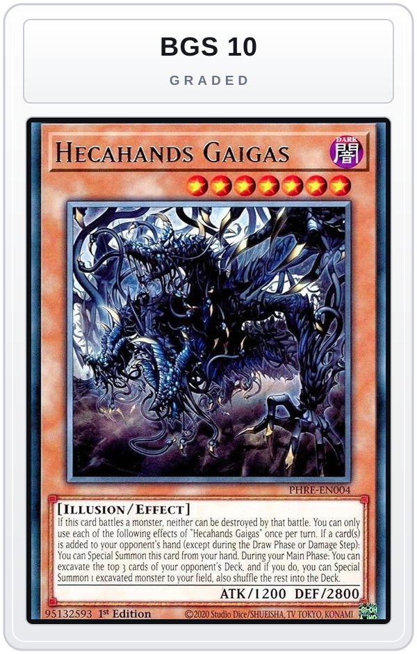 Graded - Hecahands Gaigas — BGS 10 graded overlay