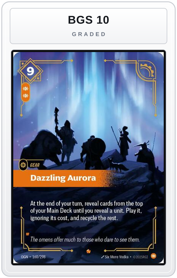 Graded - Dazzling Aurora — BGS 10 graded overlay