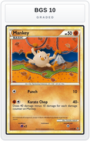 Graded - Mankey — BGS 10 graded overlay