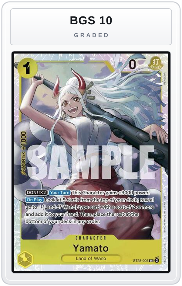 Graded - Yamato — BGS 10 graded overlay