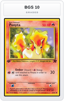 Graded - Ponyta — BGS 10 graded overlay