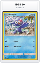 Graded - Popplio - 4/12 — BGS 10 graded overlay