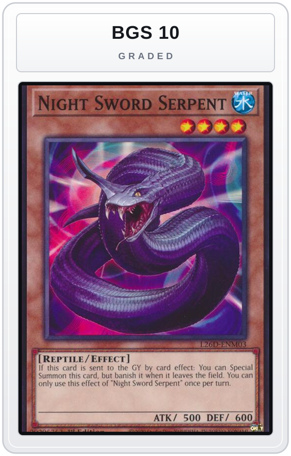Graded - Night Sword Serpent — BGS 10 graded overlay