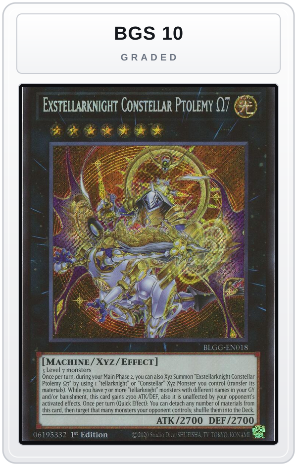 Graded - Exstellarknight Constellar Ptolemy Omega 7 — BGS 10 graded overlay