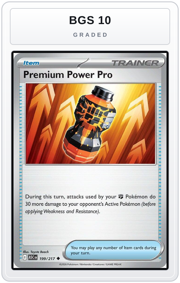 Graded - Premium Power Pro — BGS 10 graded overlay