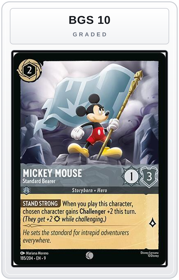 Graded - Mickey Mouse - Standard Bearer — BGS 10 graded overlay