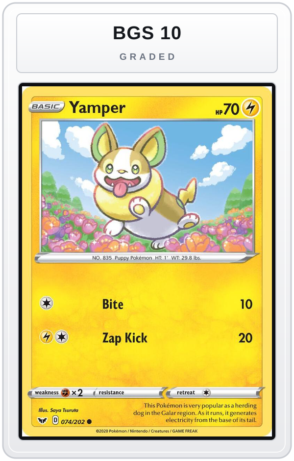 Graded - Yamper (074) — BGS 10 graded overlay