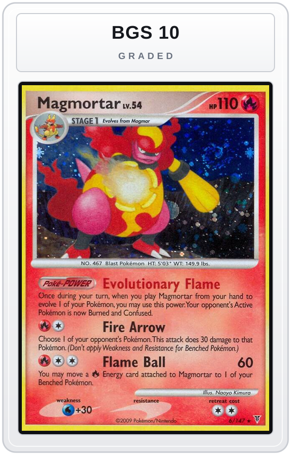 Graded - Magmortar — BGS 10 graded overlay