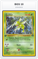 Graded - Scyther (26) — BGS 10 graded overlay
