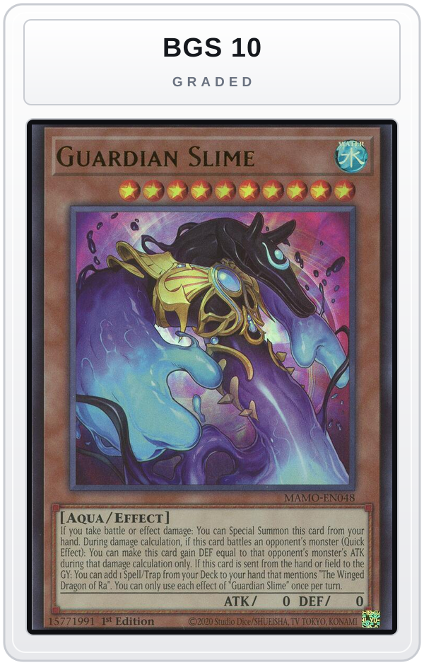 Graded - Guardian Slime — BGS 10 graded overlay