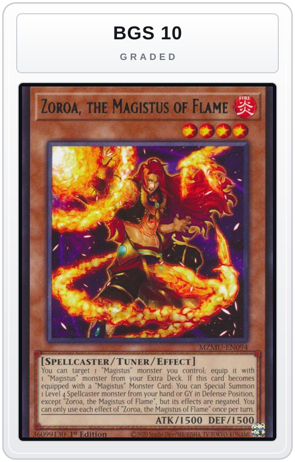 Graded - Zoroa, the Magistus of Flame — BGS 10 graded overlay