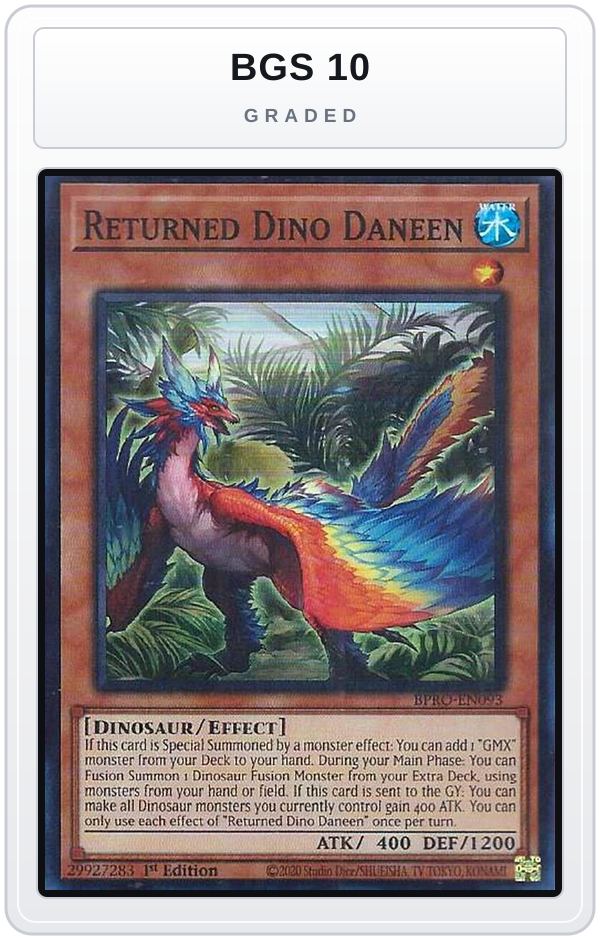 Graded - Returned Dino Daneen — BGS 10 graded overlay
