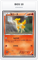 Graded - Ponyta — BGS 10 graded overlay