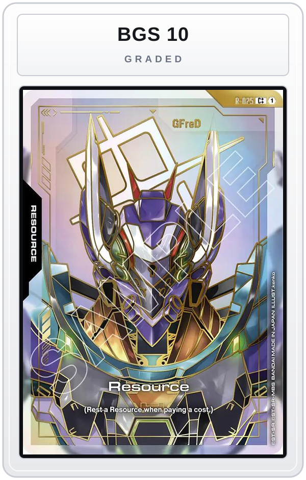 Graded - Resource (R-025) (C++) — BGS 10 graded overlay
