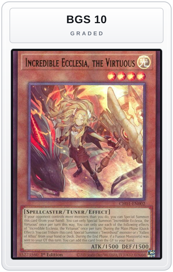 Graded - Incredible Ecclesia, the Virtuous — BGS 10 graded overlay