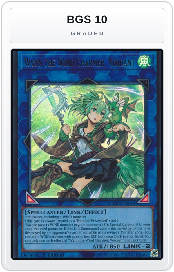 Graded - Wynn the Wind Charmer, Verdant — BGS 10 graded overlay