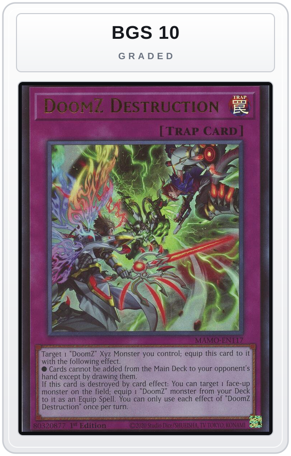 Graded - DoomZ Destruction — BGS 10 graded overlay