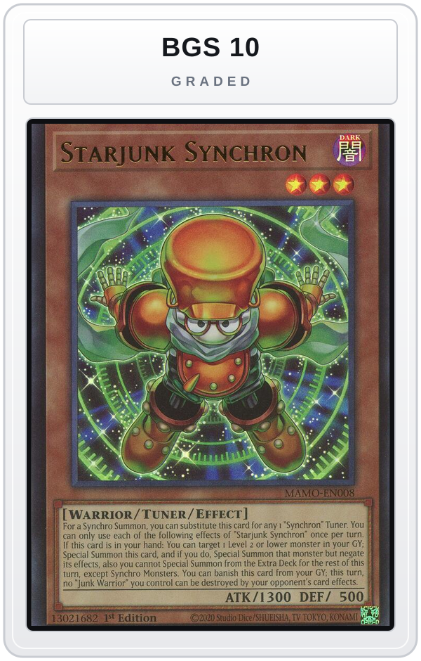 Graded - Starjunk Synchron — BGS 10 graded overlay